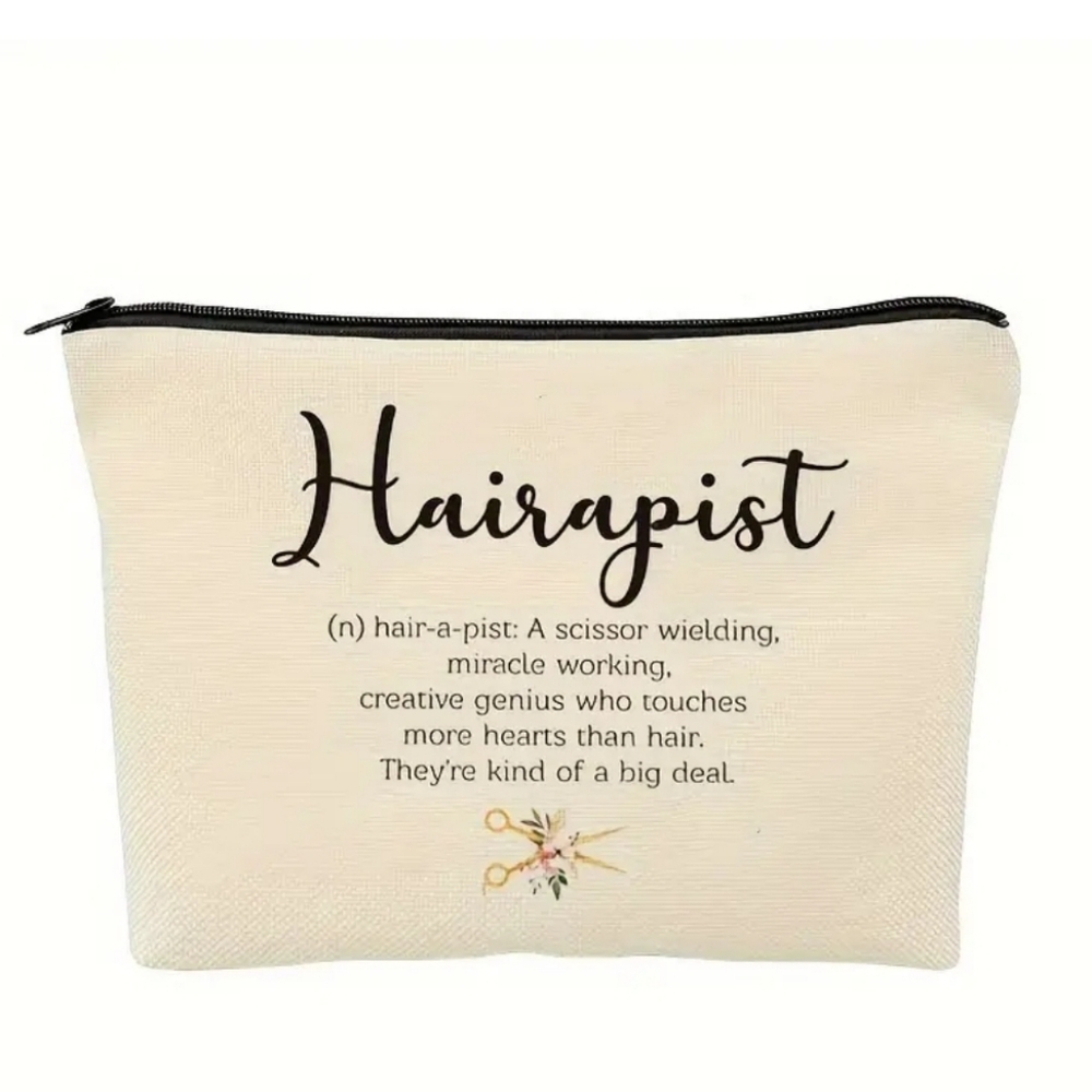 HAIRAPIST- Hair Stylist, barber, beautician zippered bag NWT
